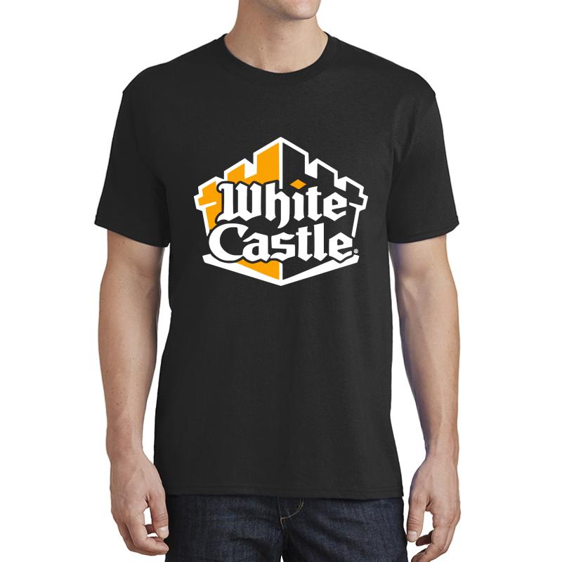 White Castle Burger Unisex T-Shirt Men Black