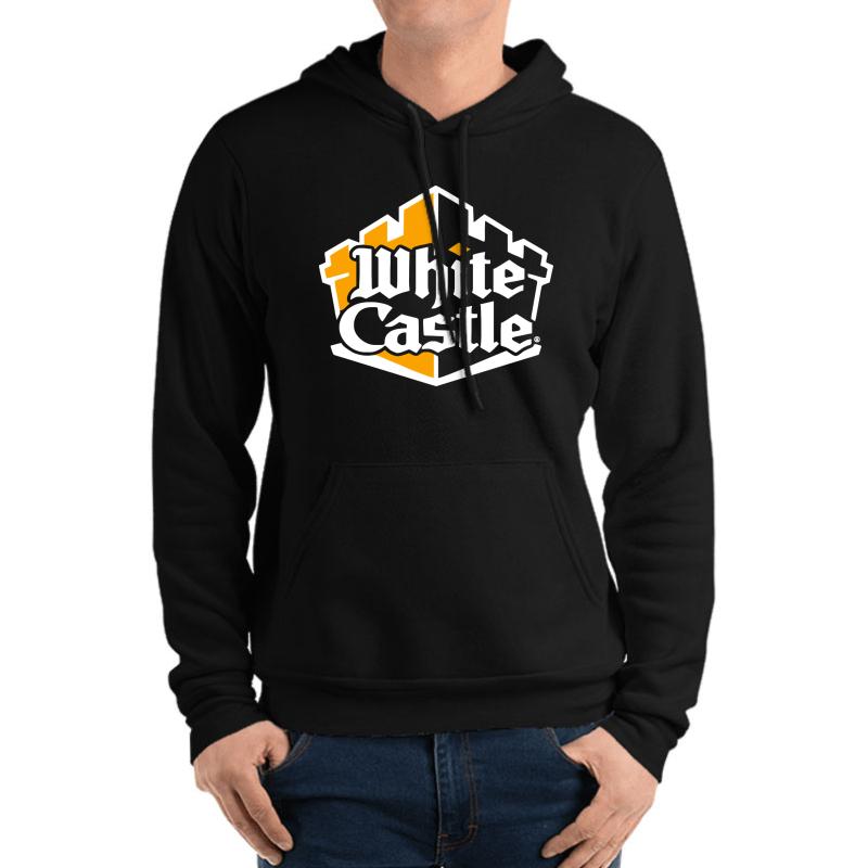 White Castle Burger Unisex Hooded Sweatshirt Men Black