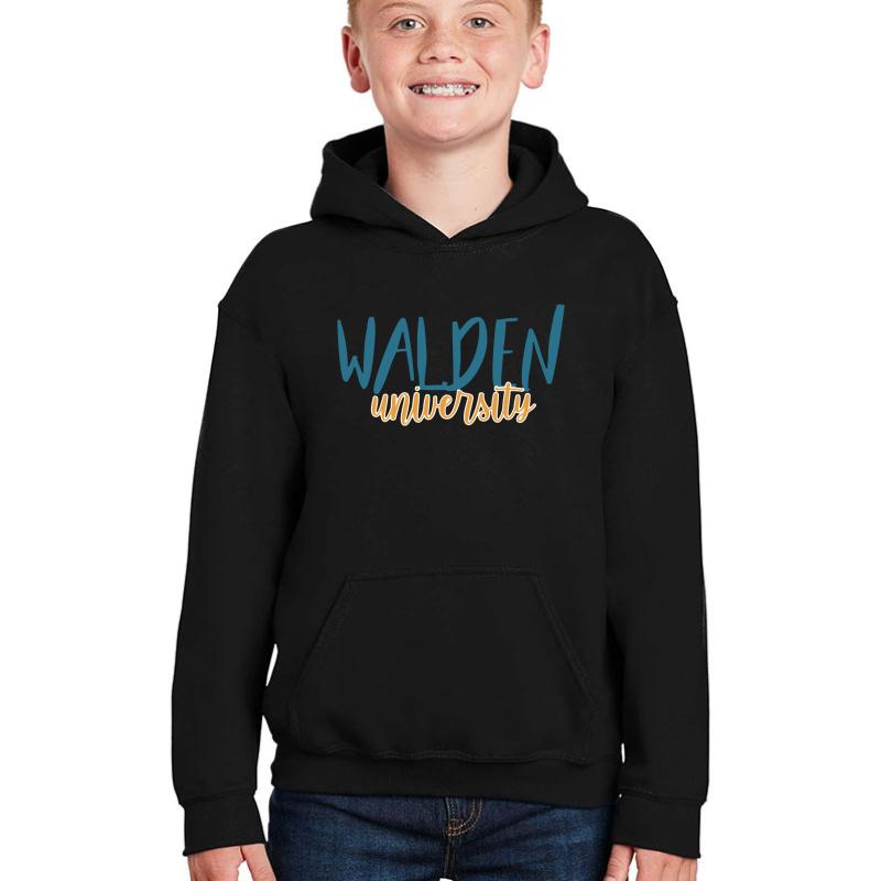 Walden University Youth Hooded Sweatshirt Boy Black