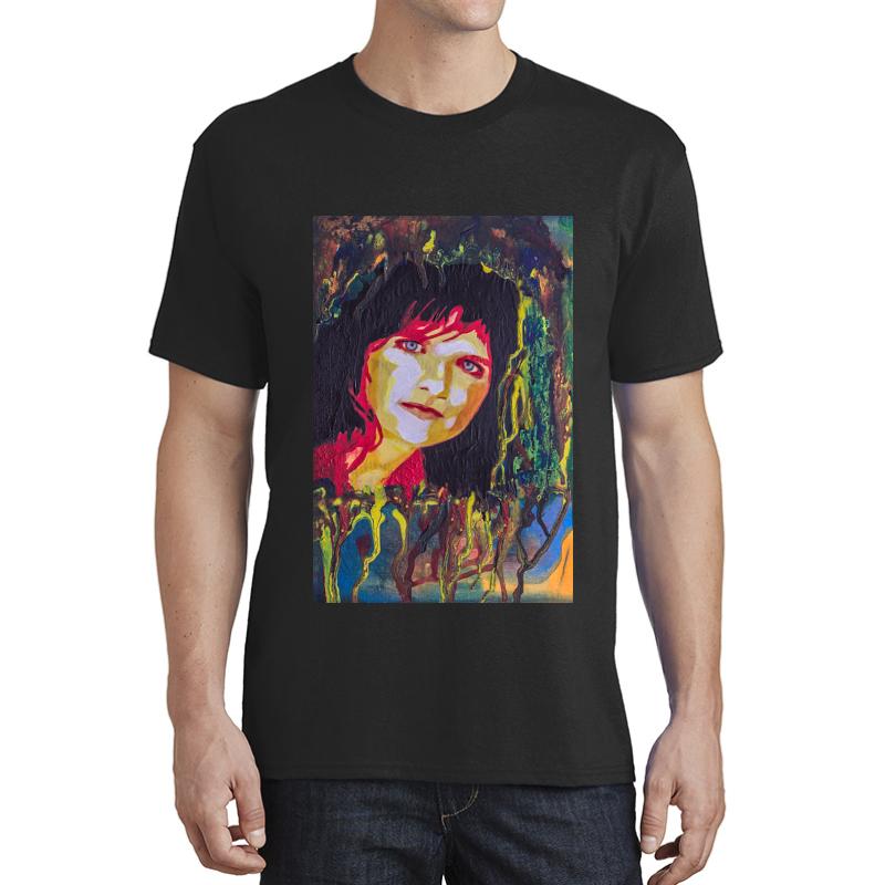 Amy Ray Portrait Unisex T-Shirt Men Black