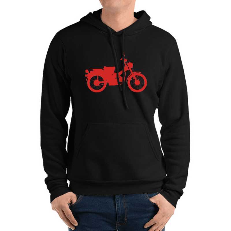 Honda CT110 Postie Bike - Red Silhouette  Unisex T-shirts