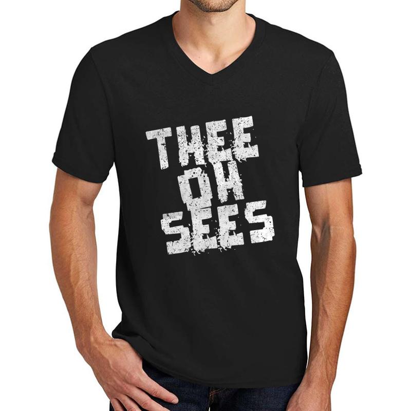 Thee Oh Sees Shirt Merch Unisex V-Neck T-Shirt Men Black