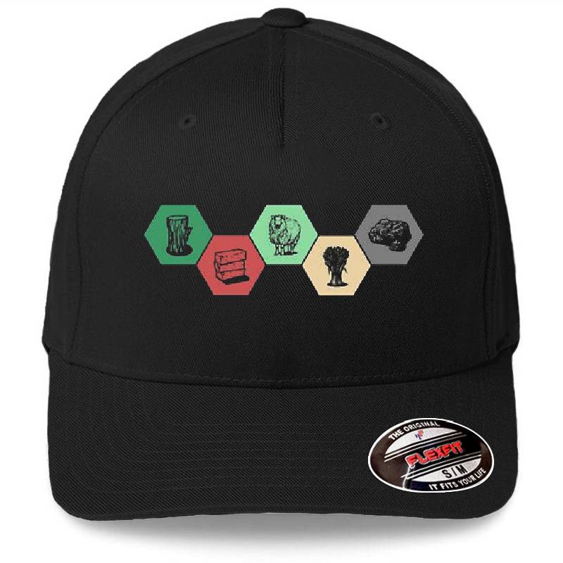 Building Resources Gamer Design - Color Premium Flat Bill Snapback Caps