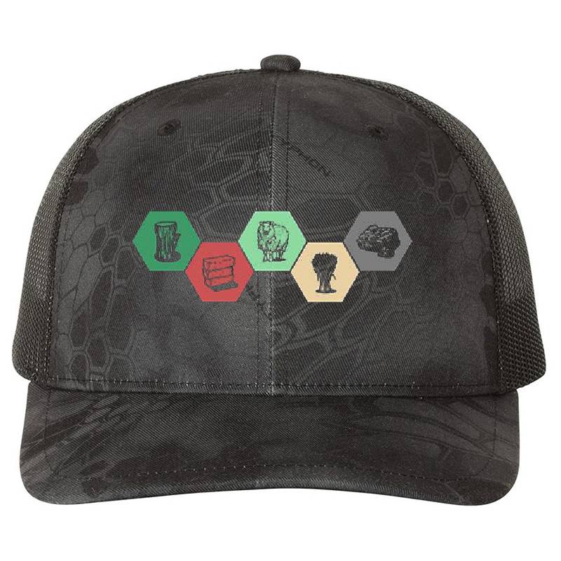 Building Resources Gamer Design - Color Premium Flat Bill Snapback Caps