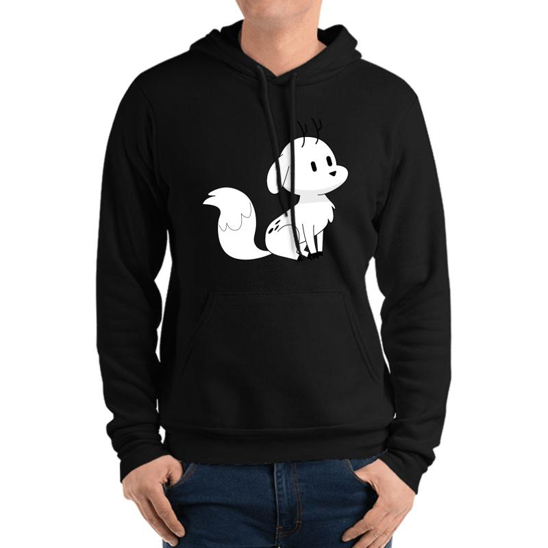 Twig Deerfox Hilda Unisex Hooded Sweatshirt Men Black