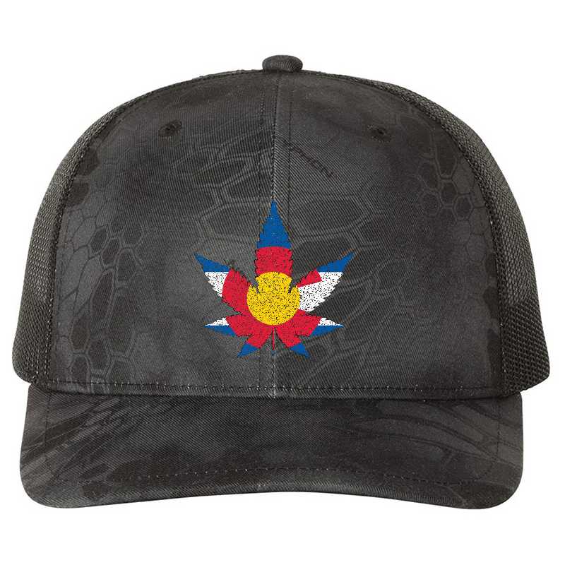 Colorado Flag Weed Leaf Youth T-Shirts