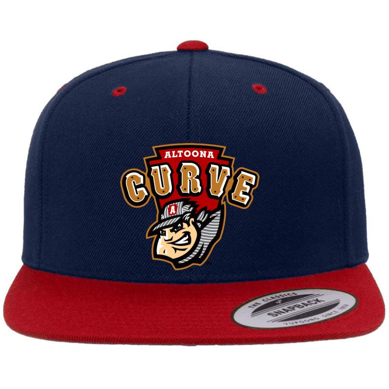 Altoona Curve Premium Flat Bill Snapback Cap  Navy