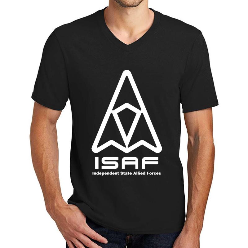 Ace Combat Isaf Unisex V-Neck T-Shirt Men Black