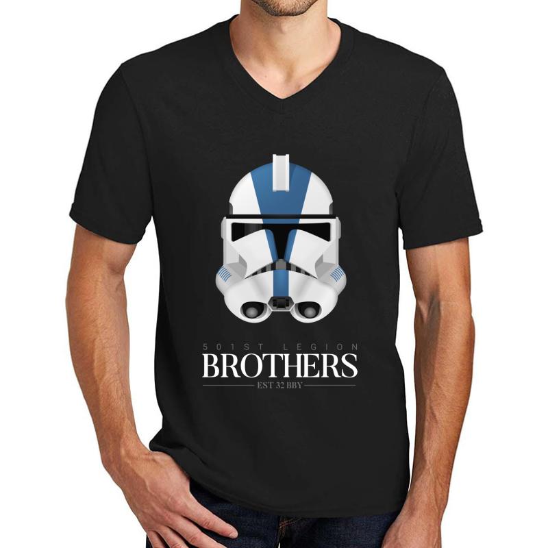 501St Legion Clone Trooper - Brothers Unisex V-Neck T-Shirt Men Black