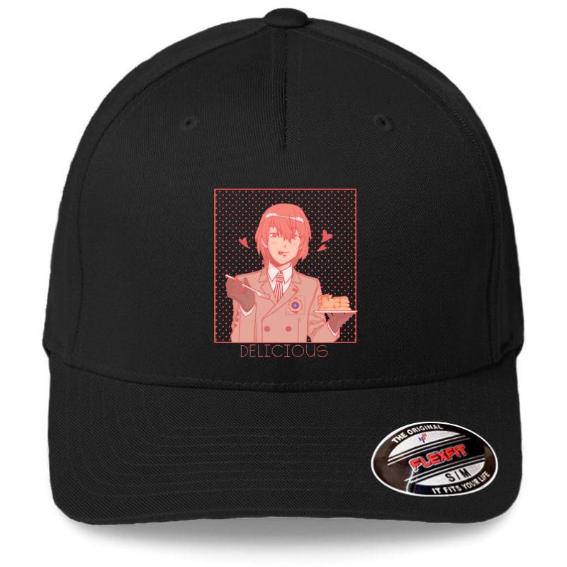 Akechi Loves His Pancakes Flexfit Baseball Cap  Black