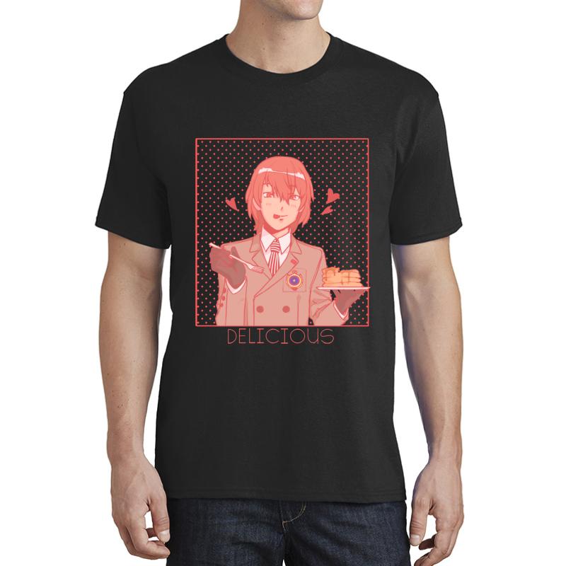 Akechi Loves His Pancakes Unisex T-Shirt Men Black