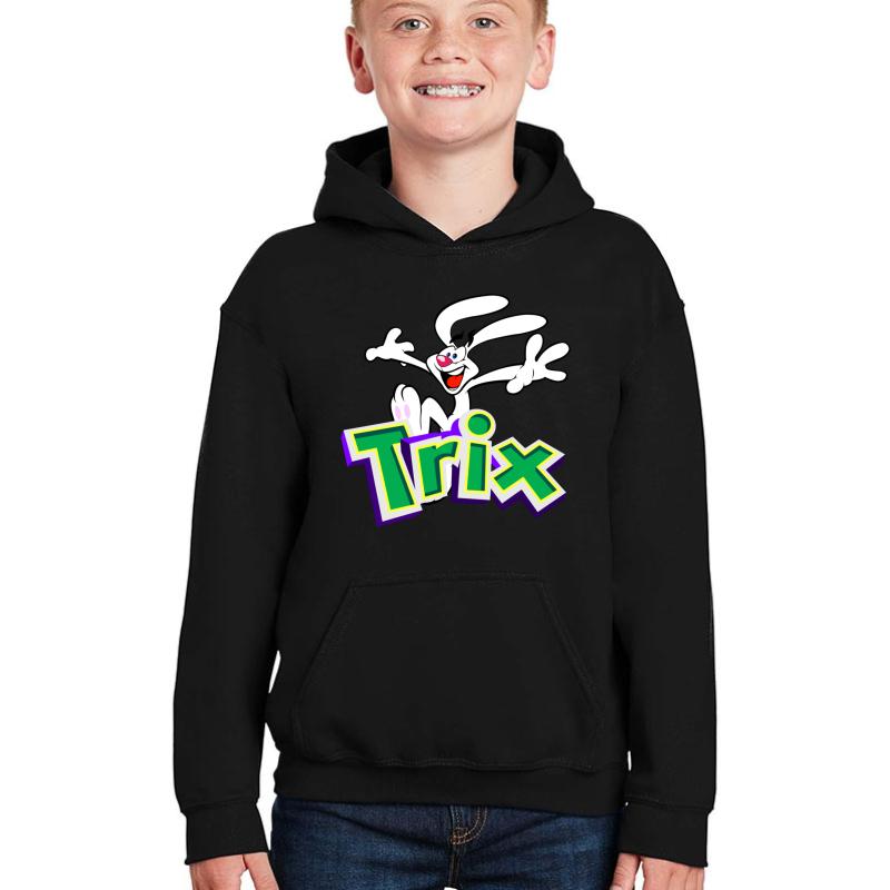 Trix Rabbit Youth Hooded Sweatshirt Boy Black