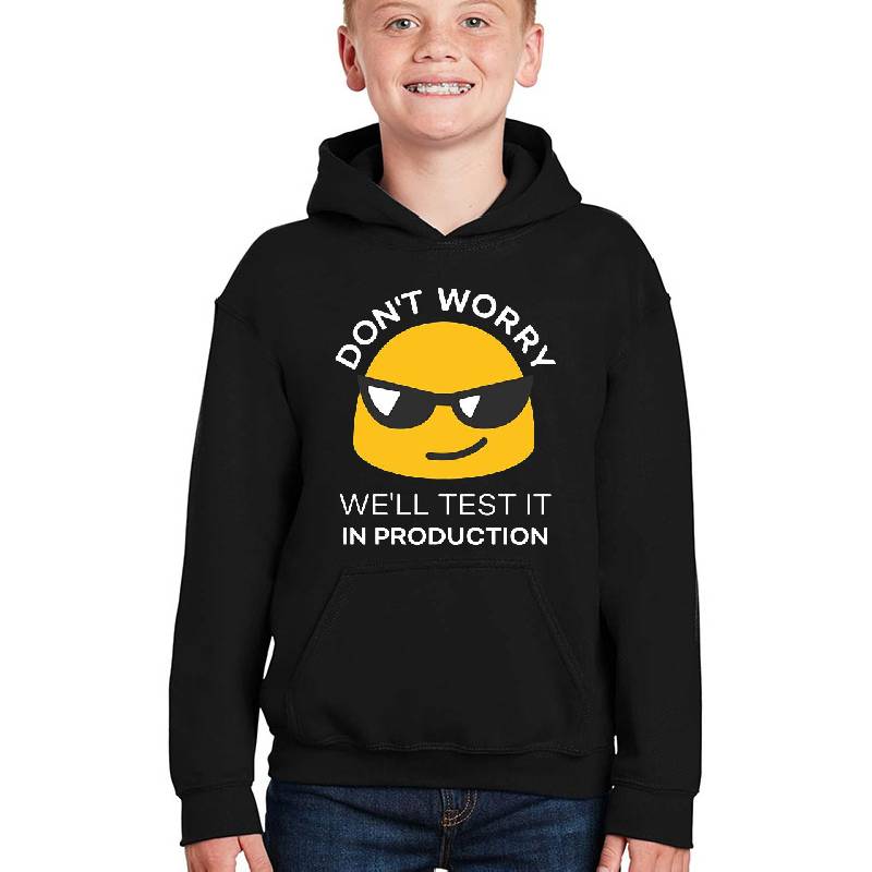 Don't Worry. We'll Test it in Production Premium Flat Bill Snapback Caps