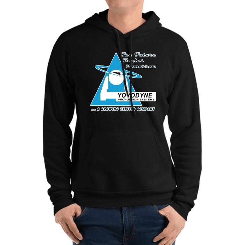 Yoyodyne Propulsion Systems - With Slogans! Unisex Hooded Sweatshirt Men Black