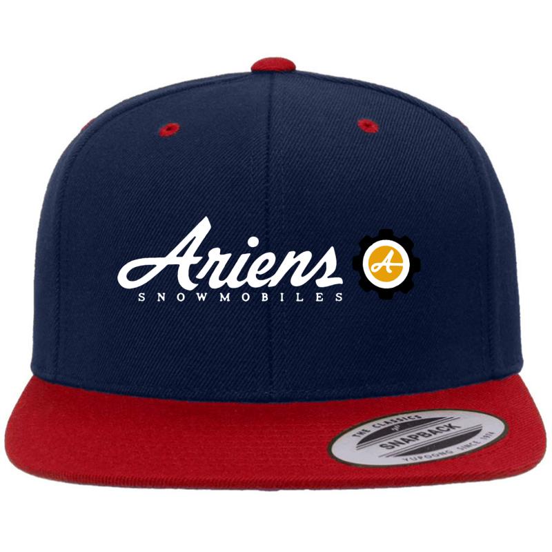 Ariens Snowmobiles Premium Flat Bill Snapback Cap  Navy