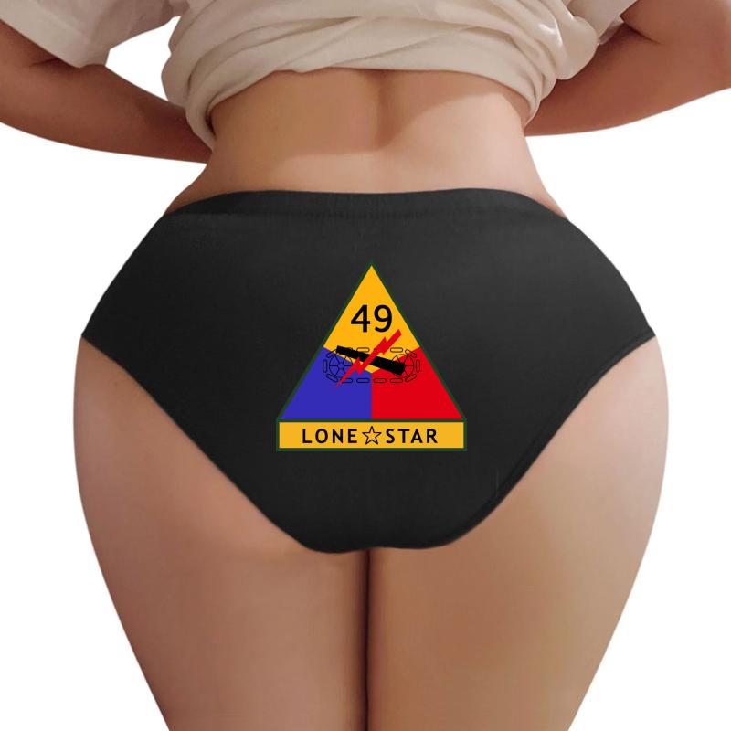 49Th Armored Division Lone Star United States  Women Underwear Panties Women Black