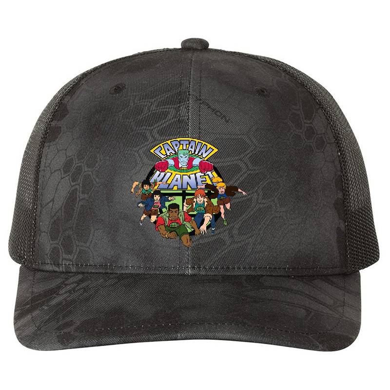 Captain Planet and the Planeteers Premium Flat Bill Snapback Caps