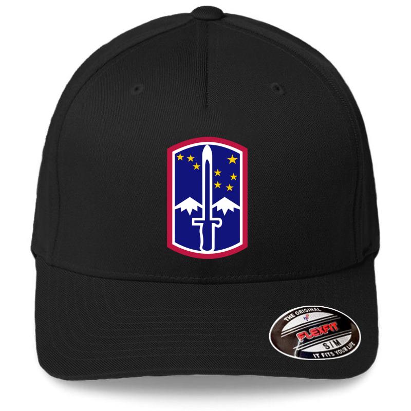 172Nd Infantry Brigade United States - Historical  Flexfit Baseball Cap  Black