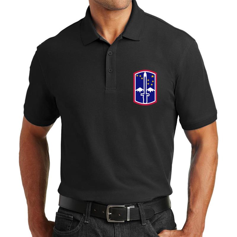 172Nd Infantry Brigade United States - Historical  Unisex Polo Jersey Sport Shirt Men Black