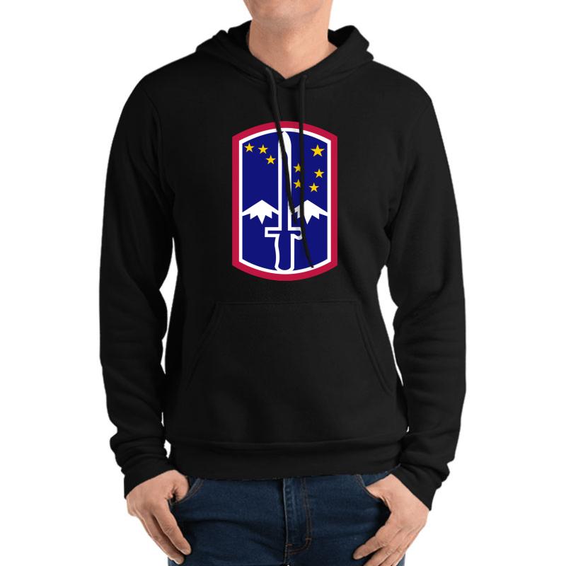 172Nd Infantry Brigade United States - Historical  Unisex Hooded Sweatshirt Men Black