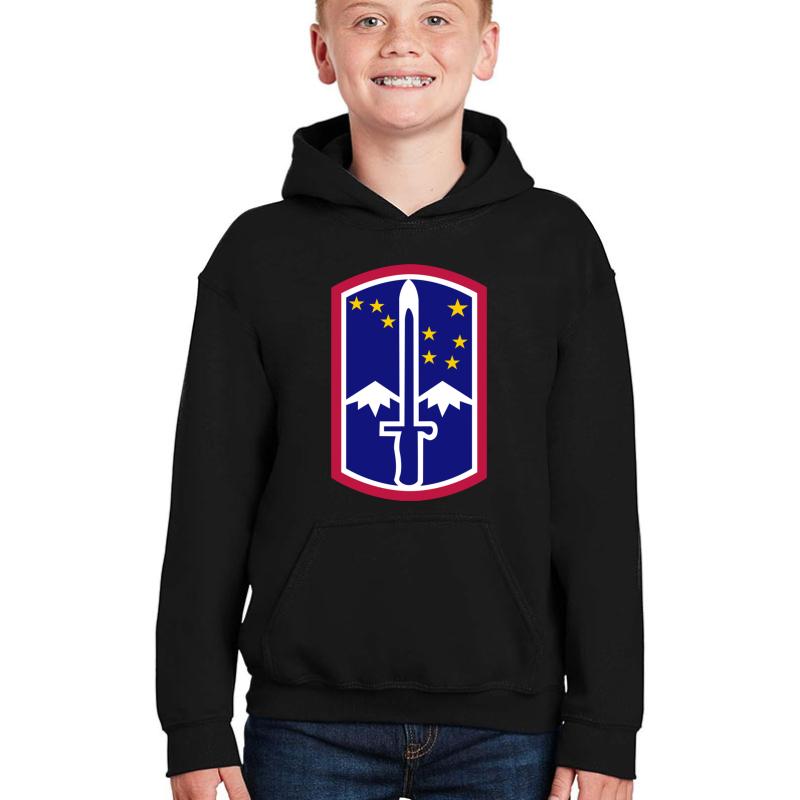 172Nd Infantry Brigade United States - Historical  Youth Hooded Sweatshirt Boy Black