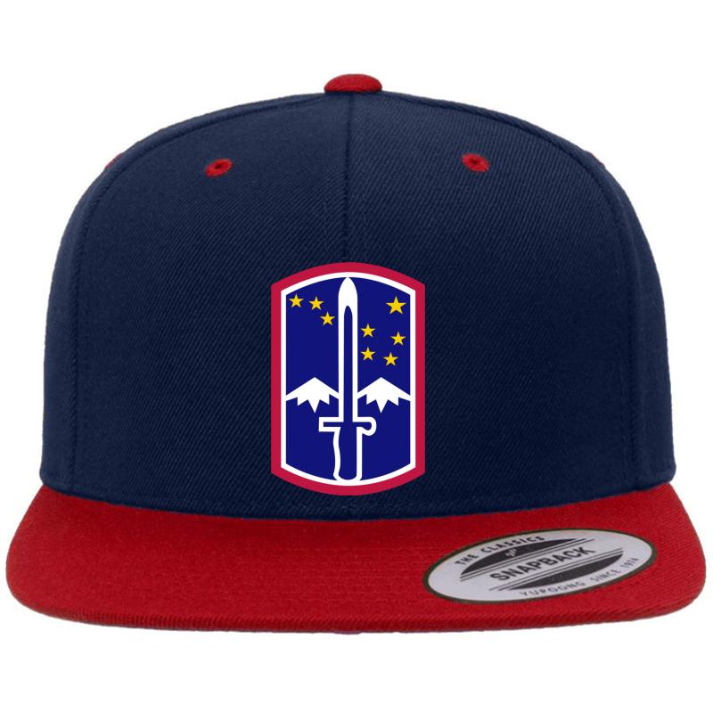 172Nd Infantry Brigade United States - Historical  Premium Flat Bill Snapback Cap  Navy