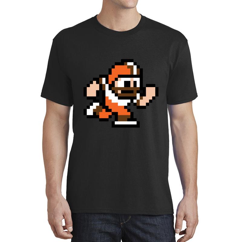 8-Bit Player - Cleveland Browns Unisex T-Shirt Men Black