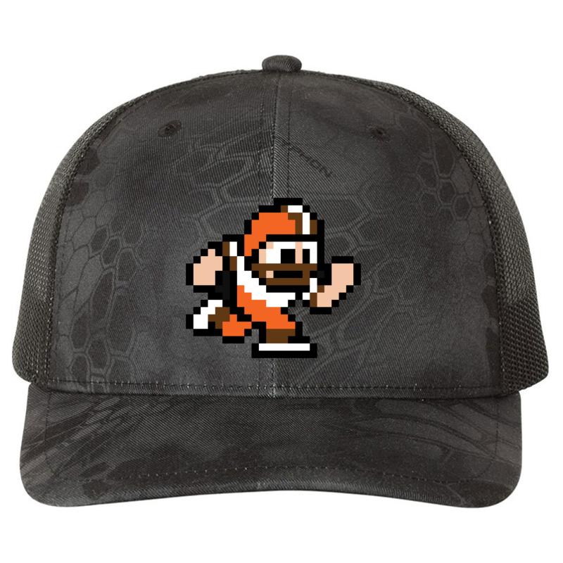 8-Bit Player - Cleveland Browns Richardson Premium Trucker Snapback Cap  Kryptek Typhon Black