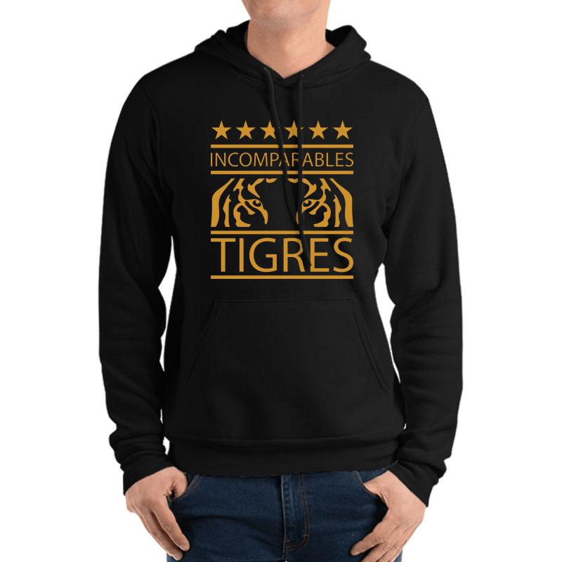 Tigres Uanl De Mexico Unisex Hooded Sweatshirt Men Black