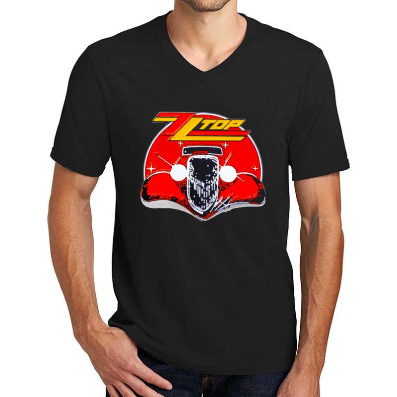 Zz Top: Driving. Unisex V-Neck T-Shirt Men Black