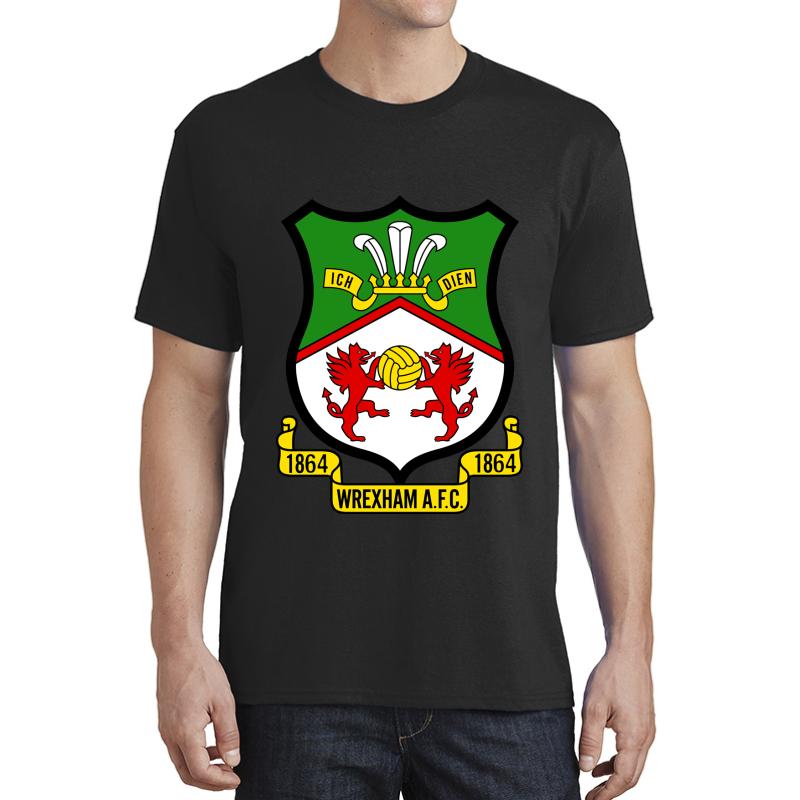 Wrexham Afc Logo Unisex T-Shirt Men Black