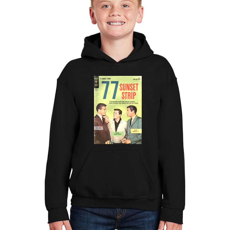 77 Sunset Strip Youth Hooded Sweatshirt Boy Black