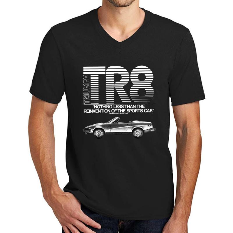 Triumph Tr8 Unisex V-Neck T-Shirt Men Black