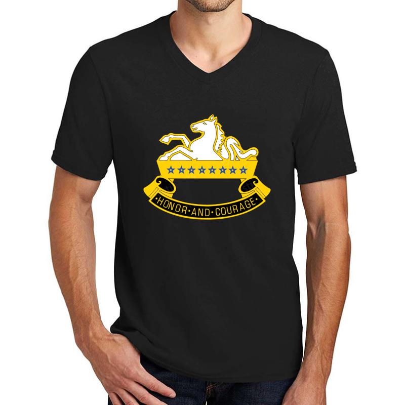 8Th Cavalry Regiment Us Army  Unisex V-Neck T-Shirt Men Black