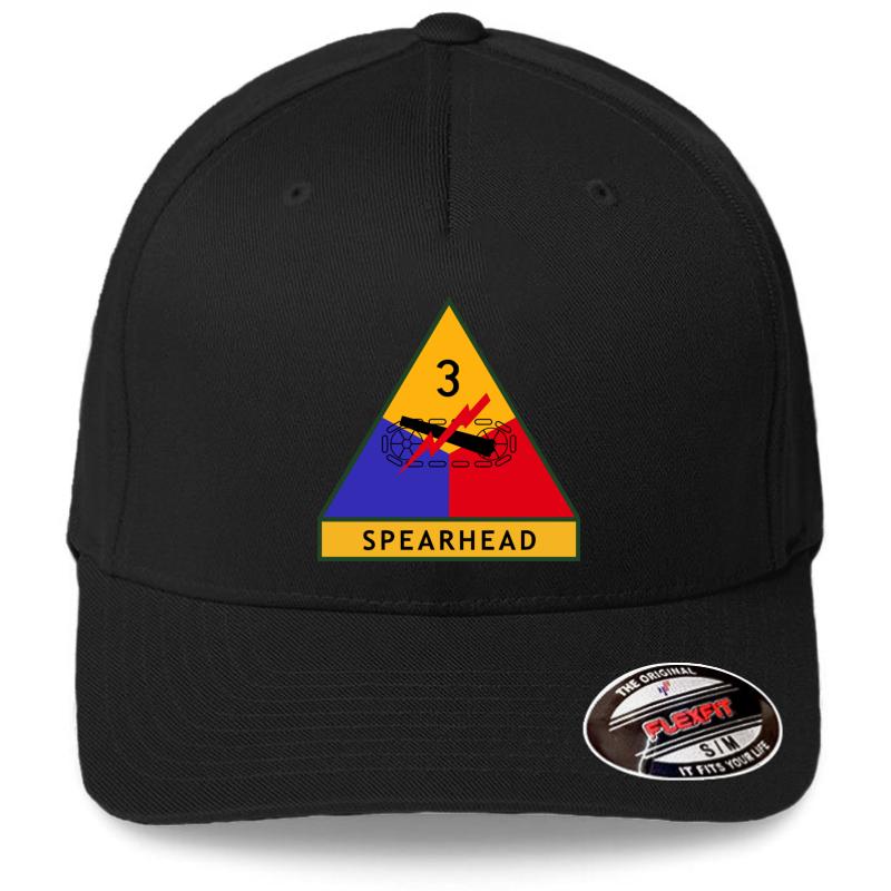 3Rd Armored Division United States  Flexfit Baseball Cap  Black