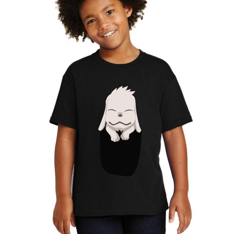 Akamaru Pocket Youth T-Shirt Boy Black