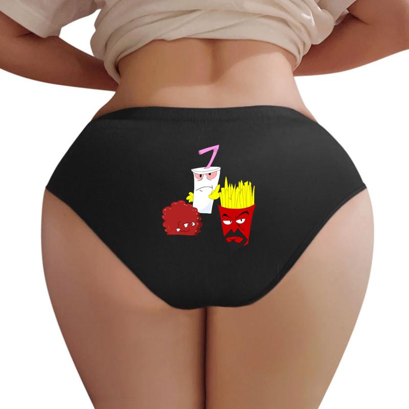 Aqua Teen Hunger Force Women Underwear Panties Women Black