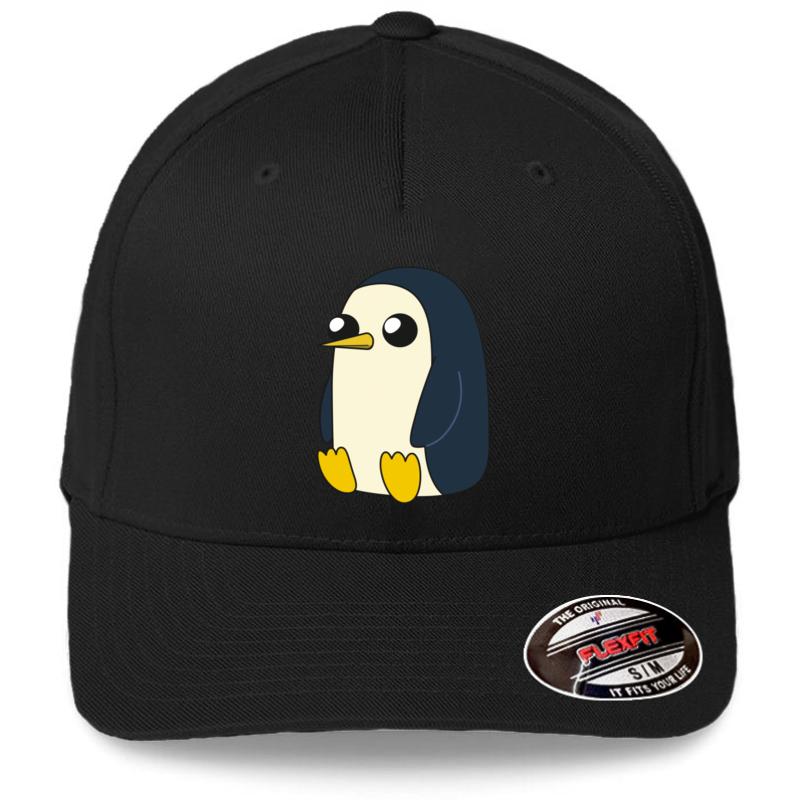 Adventuretime Gunter Sitting And Looking Stoic But Cute Flexfit Baseball Cap  Black