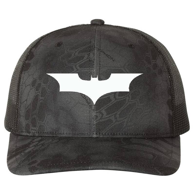 BAT WHITE Flexfit Baseball Caps