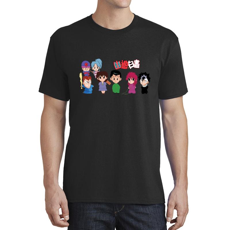 Yu Yu Hakusho Chibi Unisex T-Shirt Men Black