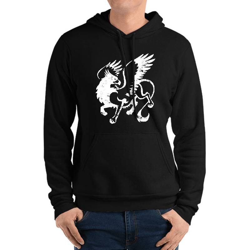 Griffon Fantasy Design, White Unisex T-shirts