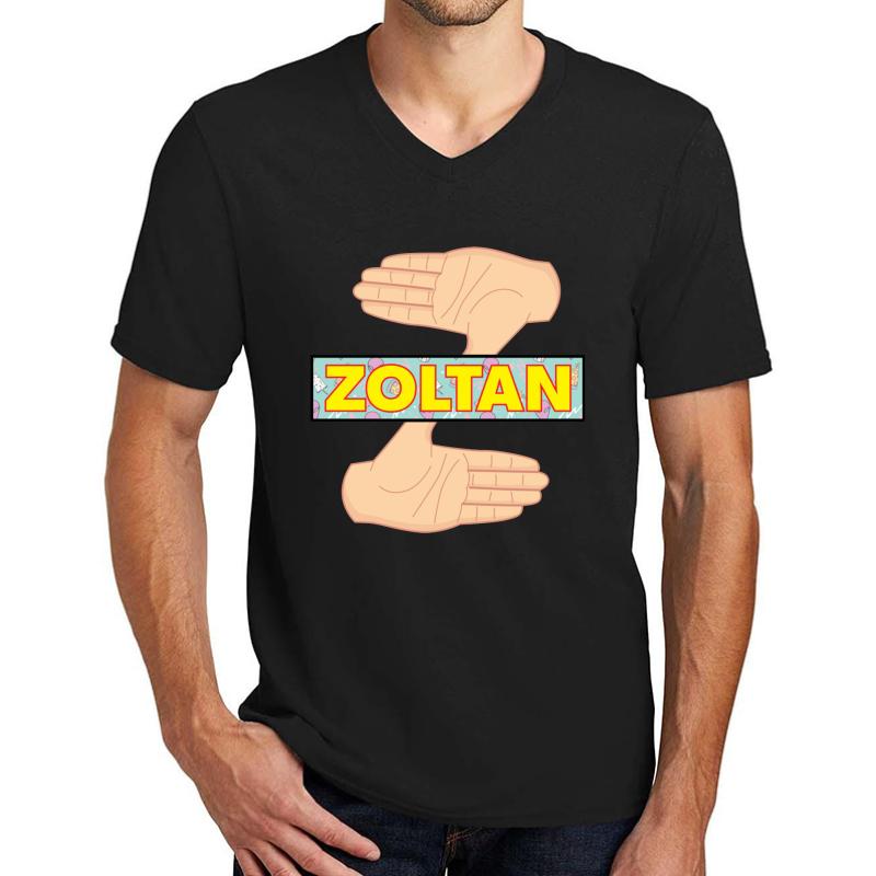 Zoltan - Dude Wheres My Car Unisex V-Neck T-Shirt Men Black