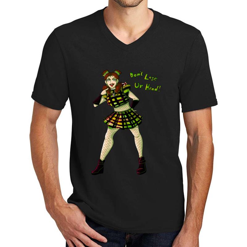 Anne Boleyn- Six The Musical Unisex V-Neck T-Shirt Men Black