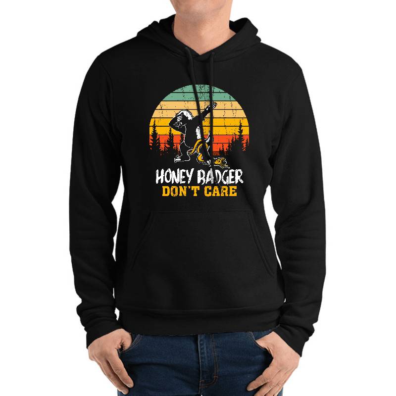 Honey Badger Dont Care Vintage Sunset Dabbing Wild Animal Eat Snake Richardson Premium Trucker Snapback Caps