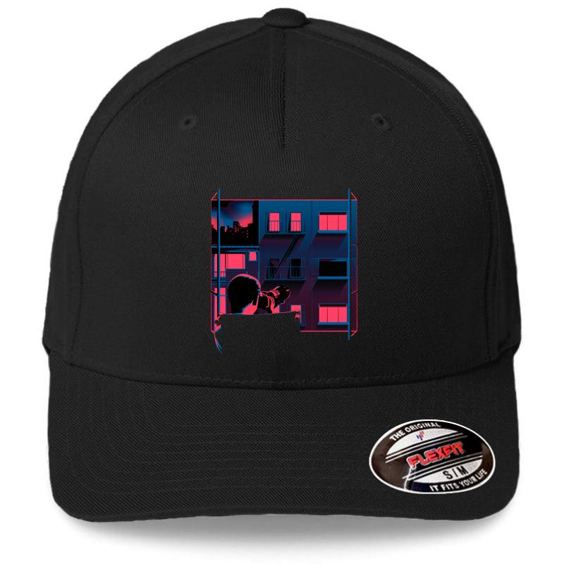 Alfred Hitchcock - Rear Window Flexfit Baseball Cap  Black