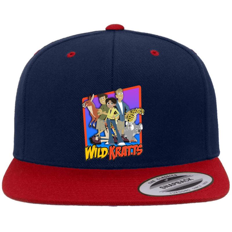 Wild Kratts Team Premium Flat Bill Snapback Cap  Navy