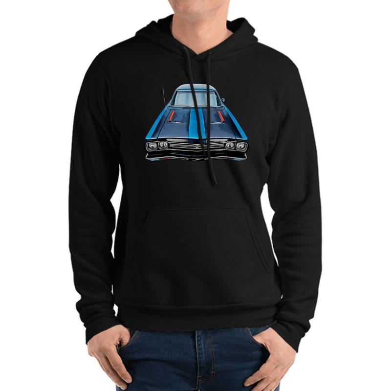 1969 Plymouth Road Runner Unisex Hooded Sweatshirt Men Black