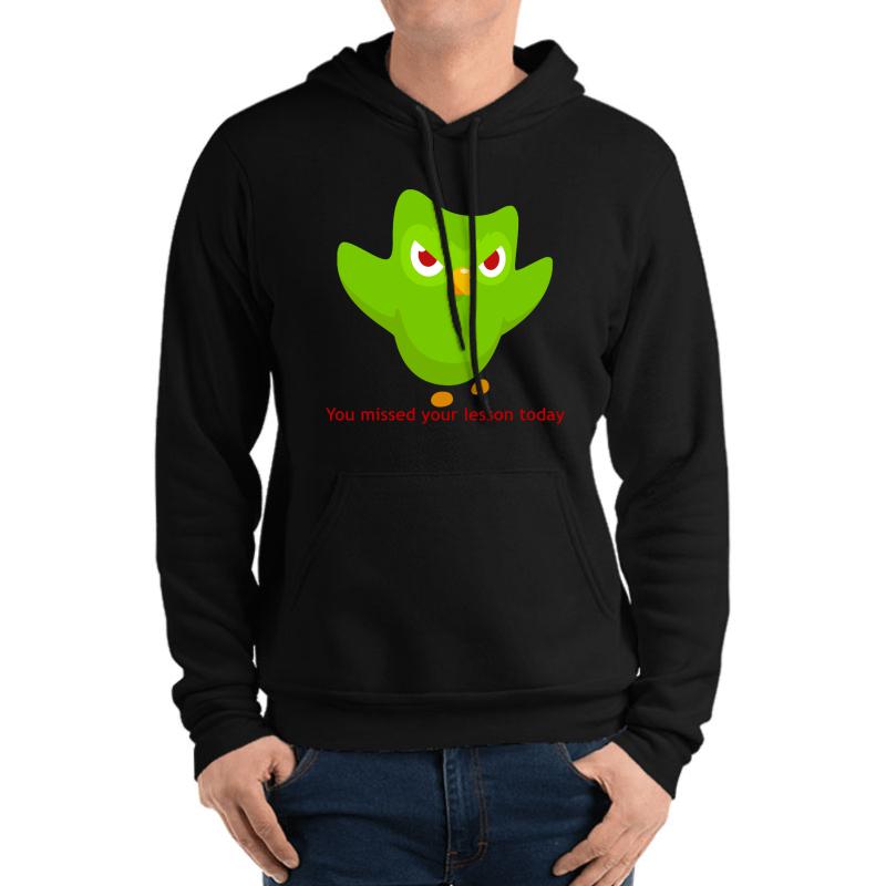 You Missed Your Lesson Today. Unisex Hooded Sweatshirt Men Black