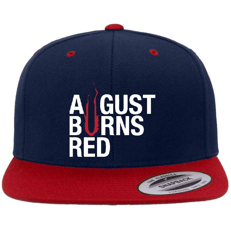 August Burn Red Richardson Premium Trucker Snapback Caps