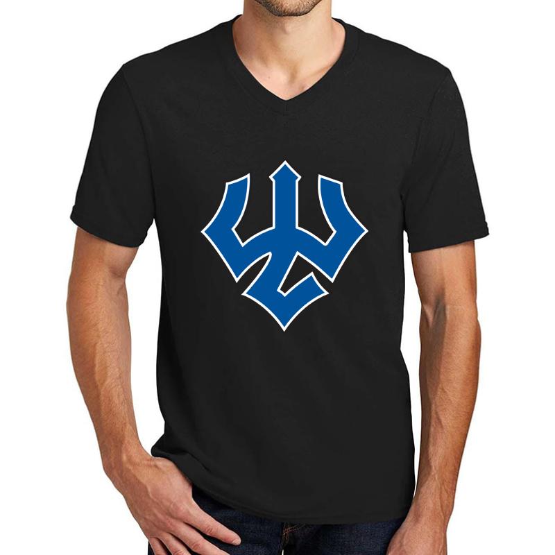 Washington & Lee University Sticker Shirt Unisex V-Neck T-Shirt Men Black